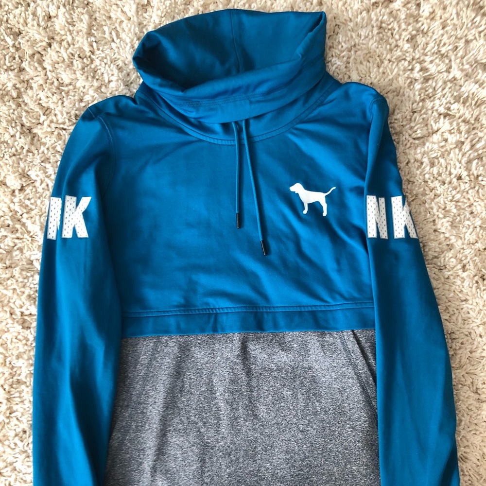 PINK funnel neck athletic pullover